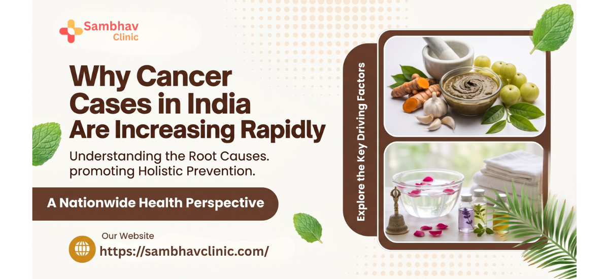 Rising cancer cases in India due to lifestyle changes, pollution, tobacco use, unhealthy diet, and late diagnosis