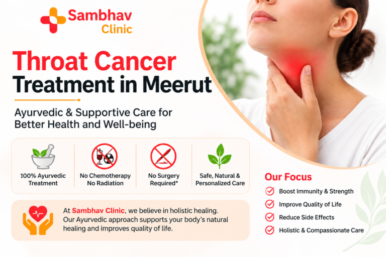 Throat Cancer Symptoms, Treatment & Ayurvedic Care in Meerut | Sambhav Clinic